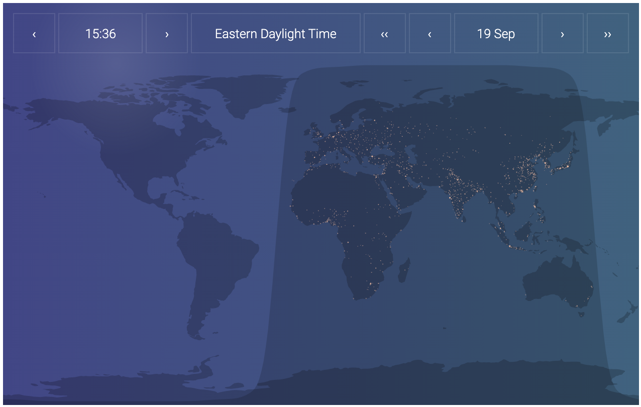 Daylight Map The World - United States Map